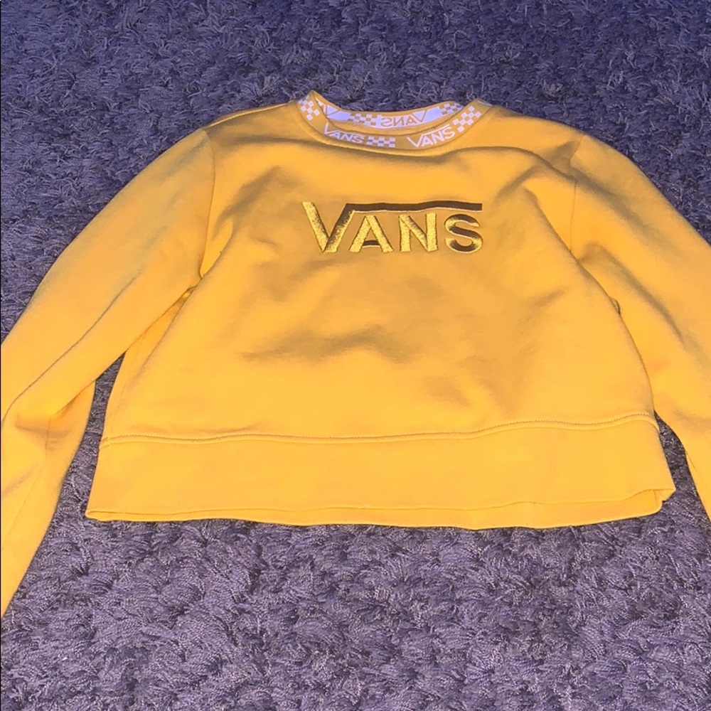vans gold sweat shirt